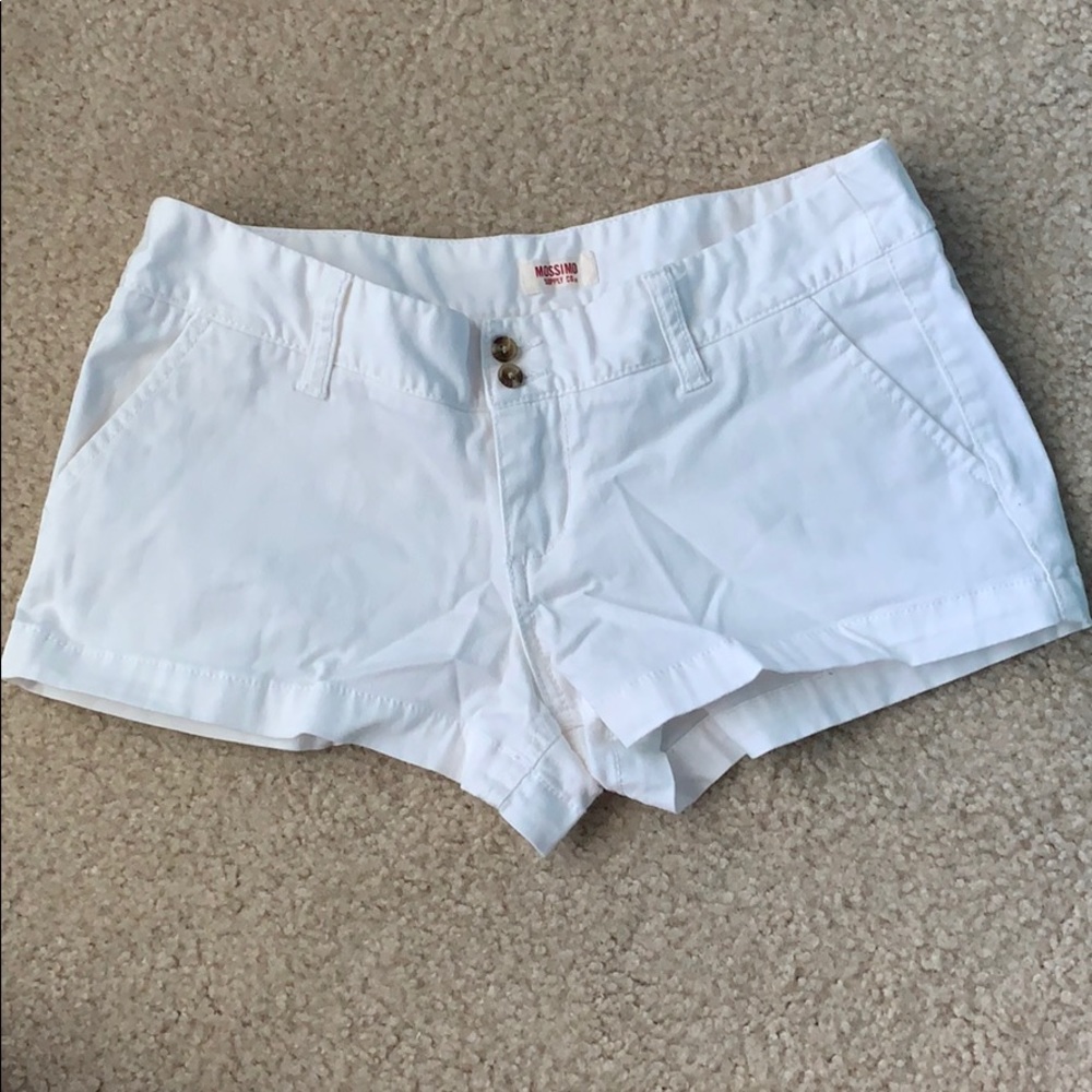 White cotton shorts